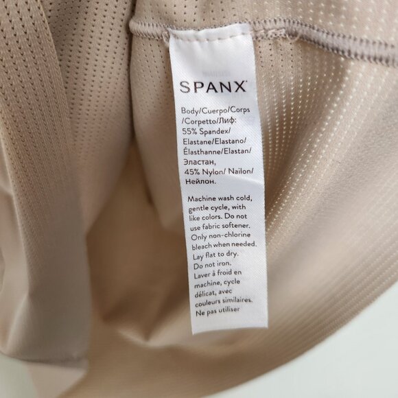 SPANX Racerback Tank XL Nude Light Control Perforated 10016R Workout Shapewear - Picture 4 of 6